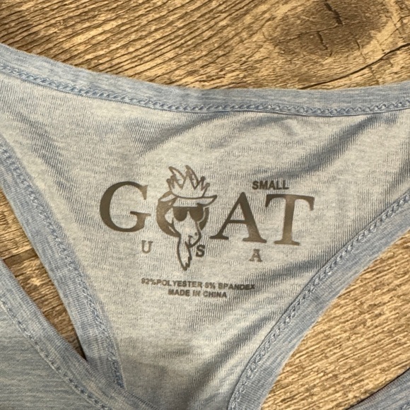 GOAT Women's Light Blue Tank Top - Picture 2 of 4